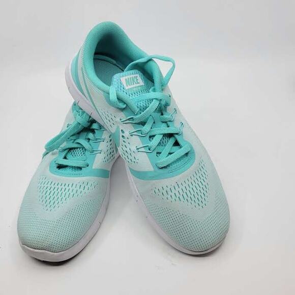 Nike Free RN White Turquoise Running Shoes Youth 7Y, EUR 40 833993-100 - Picture 3 of 14
